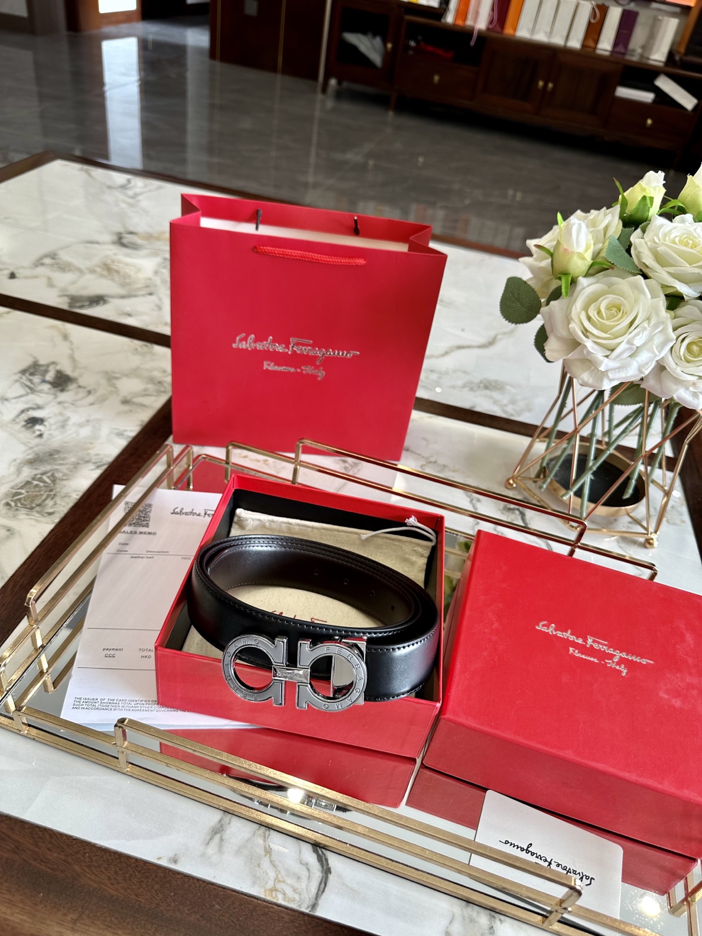 Ferragamo belt model 28